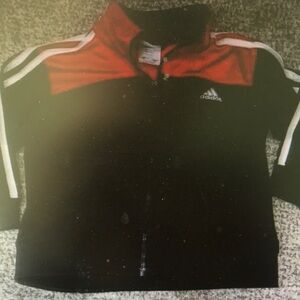 Adidas Black and Red Track Jacket